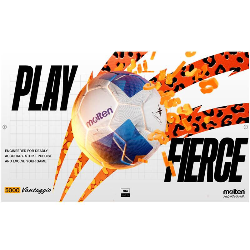 Minge fotbal Molten F5N5000 FIFA QUALITY PRO marimea 5, tehnologie ACENTEC