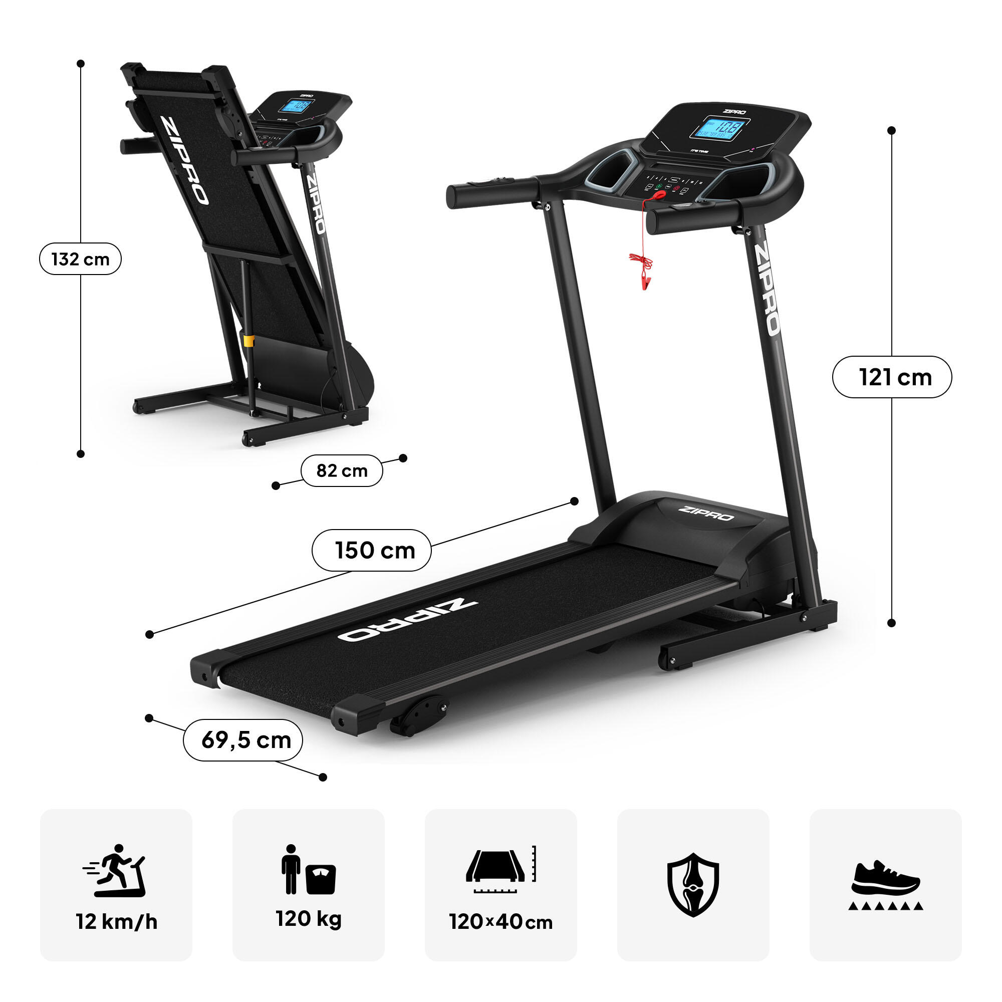 Passadeira eléctrica para correr  Zipro Colt 7/16