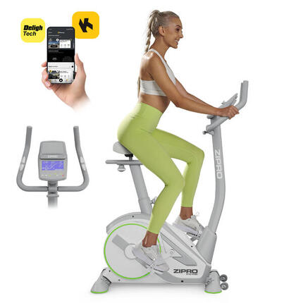 Heimtrainer Zipro Rave elektromagnetisch Fitnessfahrrad mit Zwift Kinomap