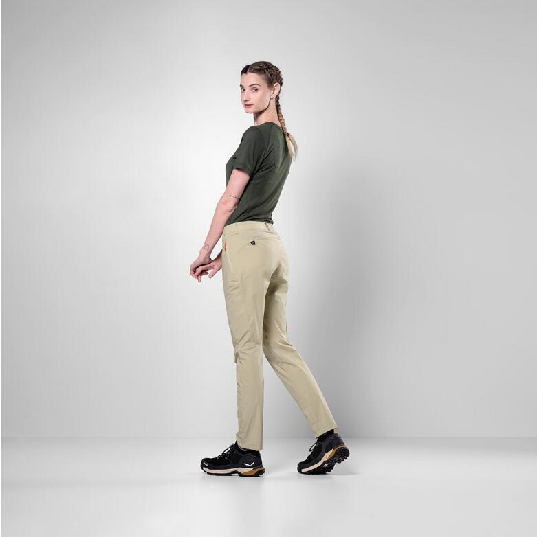 Pantalon - randonnée - femme - extensible - puez talvena - khaki 4/5