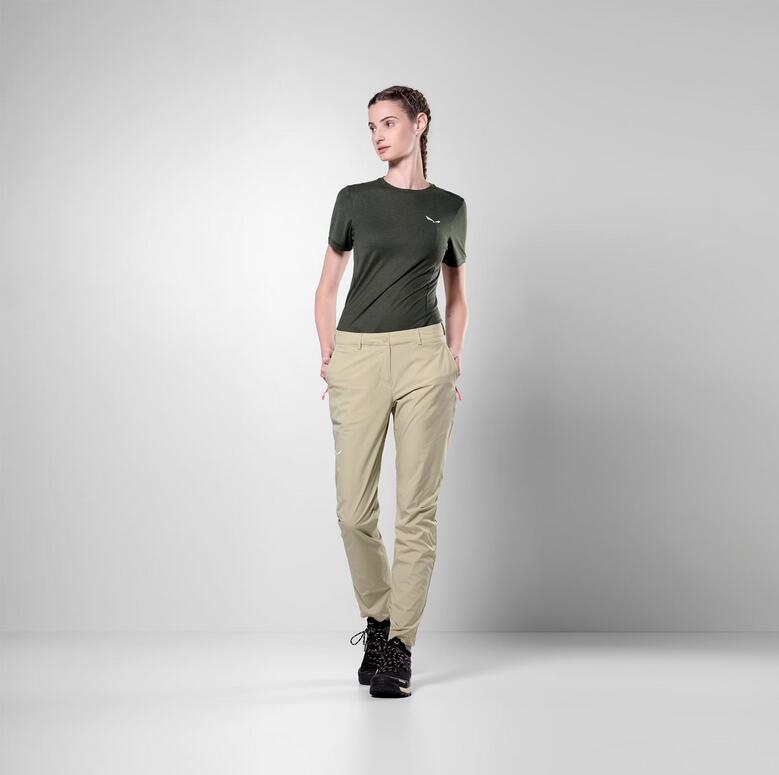 Pantalon - randonnée - femme - extensible - puez talvena - khaki 3/5