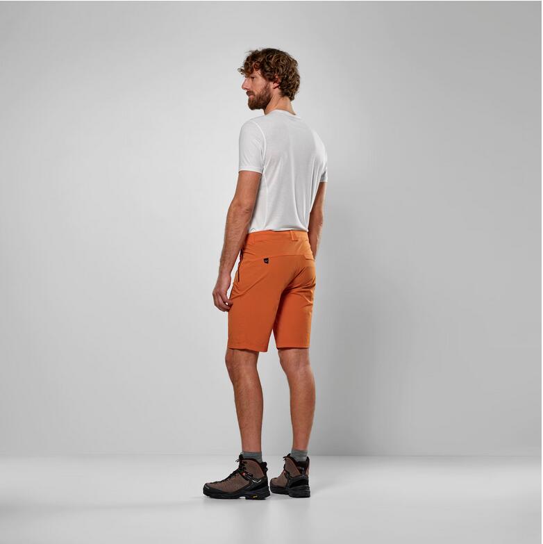 Shorts - Randonnée - Hommes - Confort, Résistant, Modèle Talveno - Orange 3/5