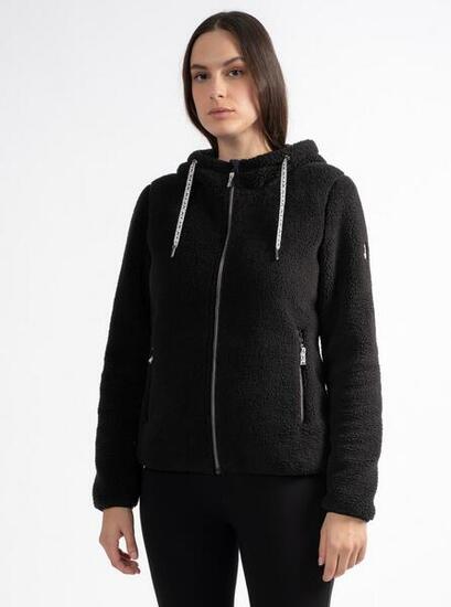 Polaire - Ski/montagne - Femme - Cintrée, Microfibre RECKON - Noir