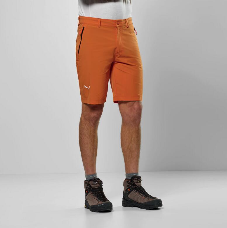 Shorts - Randonnée - Hommes - Confort, Résistant, Modèle Talveno - Orange 2/5