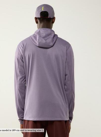 Polaire - randonnée - hommes - légère capuche - l.i.m - violet