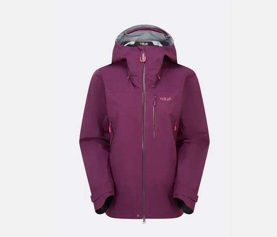 Veste imperméable montagne femme - Firewall Mountain - Aubergine