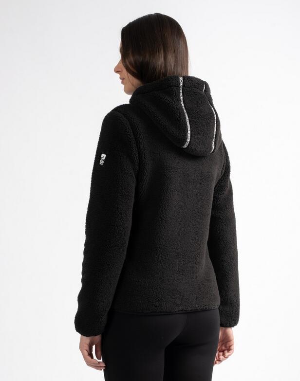 Polaire - Ski/montagne - Femme - Cintrée, Microfibre RECKON - Noir 5/5