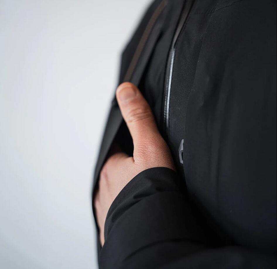 Veste - Randonnée - Sans genre - 3 couches, imperméable - Tech Light - Noir 5/5