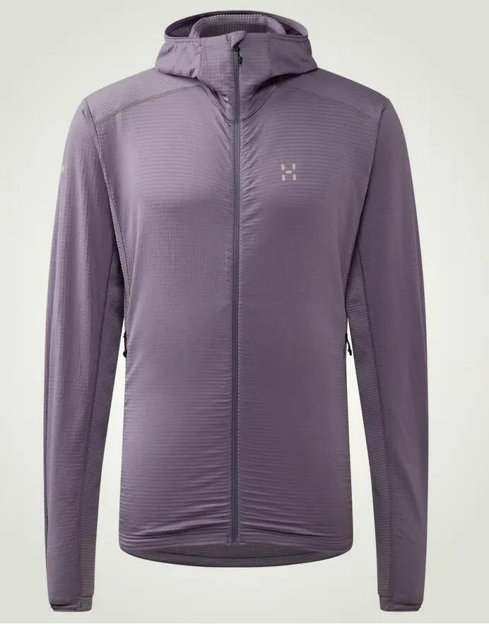 Polaire, randonnée, hommes, L.I.M Mid II, capuche, Deep lilac 5/5