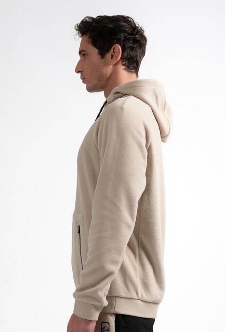Sweat polaire - 1/4 zip chaud - league sun valley - beige 5/5
