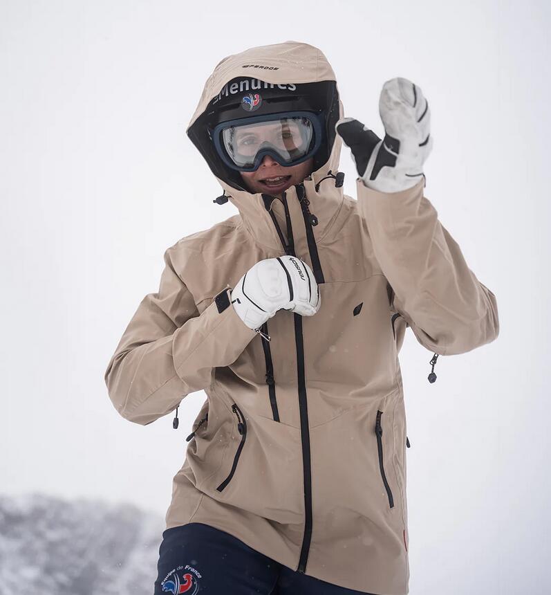 Veste - randonnée - imperméable 3couches - horizon feroce - kaki 4/5