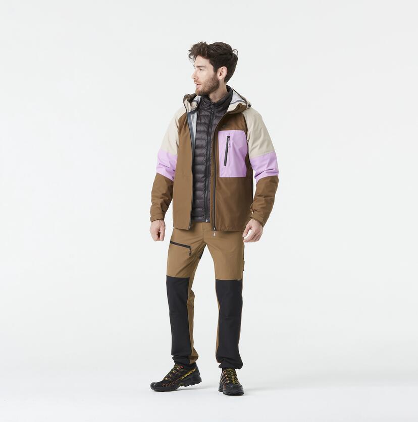 Veste protection, rando, étanche, abstral 2.5, camel 4/5