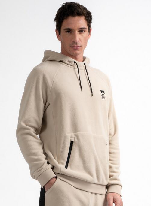 Sweat polaire - 1/4 zip chaud - league sun valley - beige 4/5