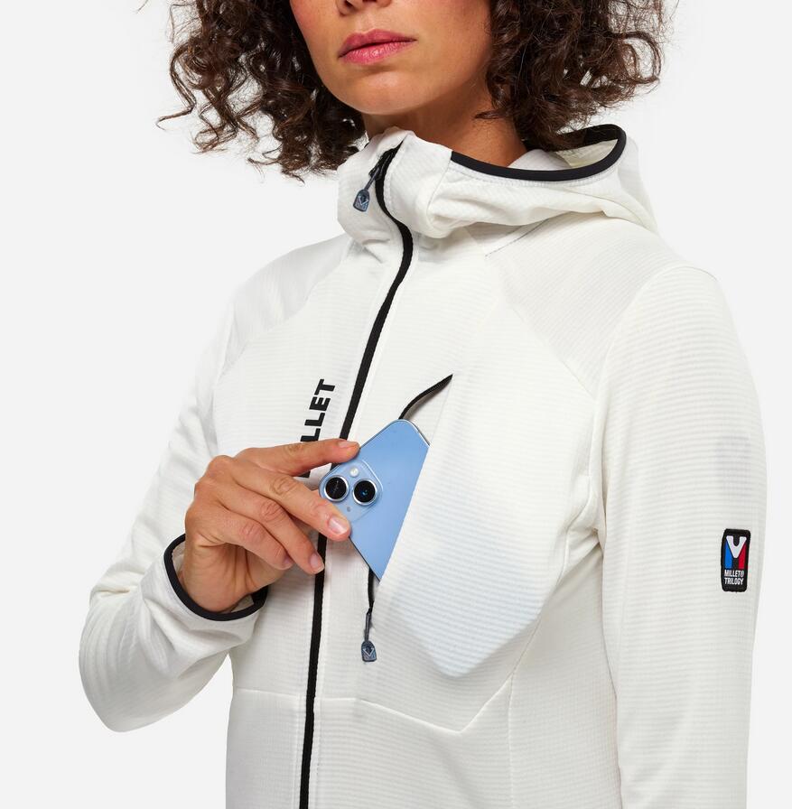 Polaire - alpinisme - femme - légère - trilogy icon - blanc 5/5