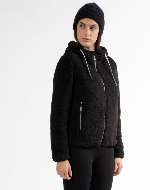 Polaire - Ski/montagne - Femme - Cintrée, Microfibre RECKON - Noir 3/5