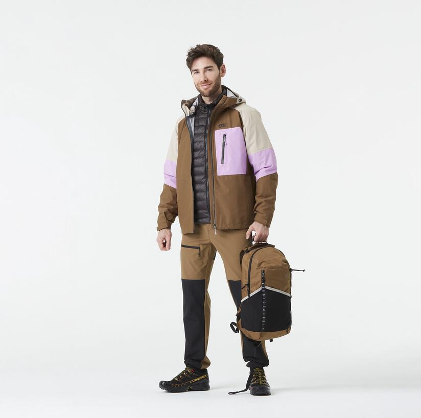 Veste protection, rando, étanche, abstral 2.5, camel 3/5