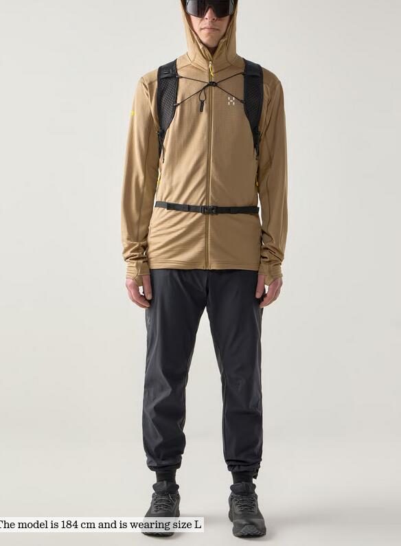 Polaire, randonnée, hommes, légère à capuche, l.i.m mid, taupe 3/5