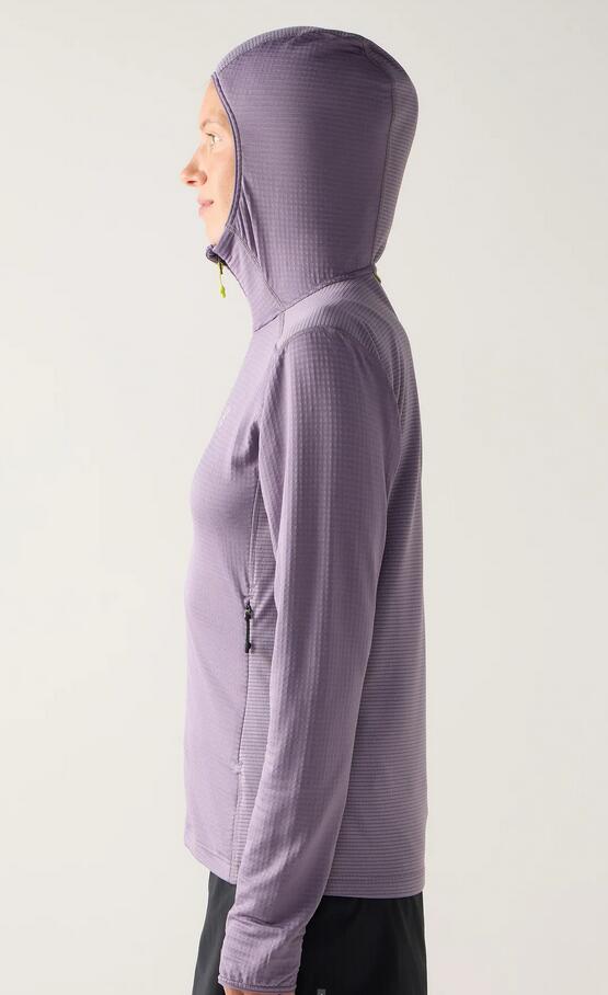 Polaire - randonnée - femmes - capuche - l.i.m mid - violet 3/5