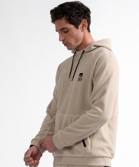Sweat polaire - 1/4 zip chaud - league sun valley - beige 3/5