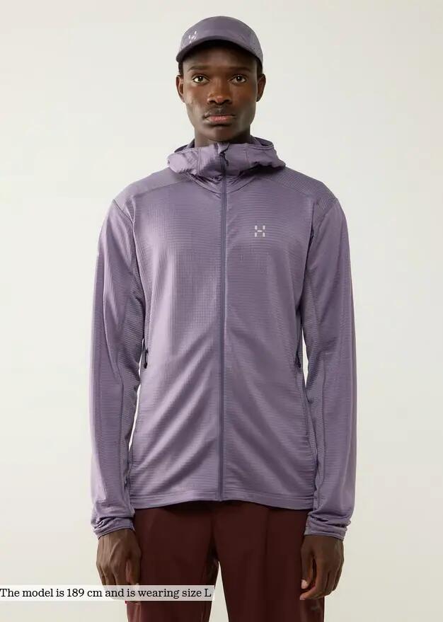Polaire, randonnée, hommes, L.I.M Mid II, capuche, Deep lilac 2/5