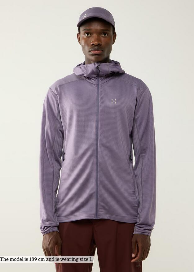 Polaire - randonnée - hommes - légère capuche - l.i.m - violet 2/5