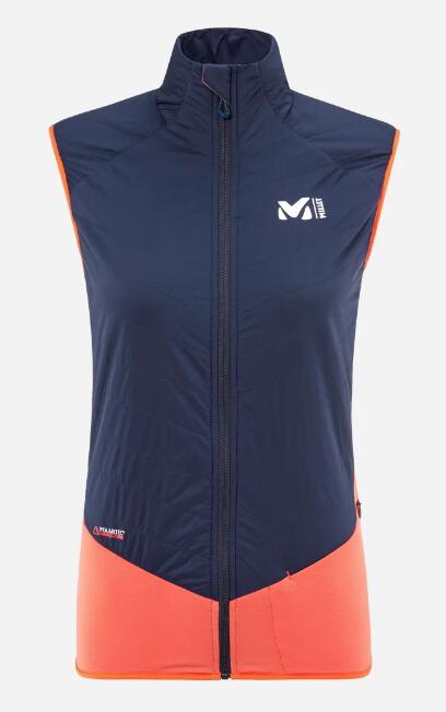 Veste sans manches - ski rando - femme - thermique - orange 1/1