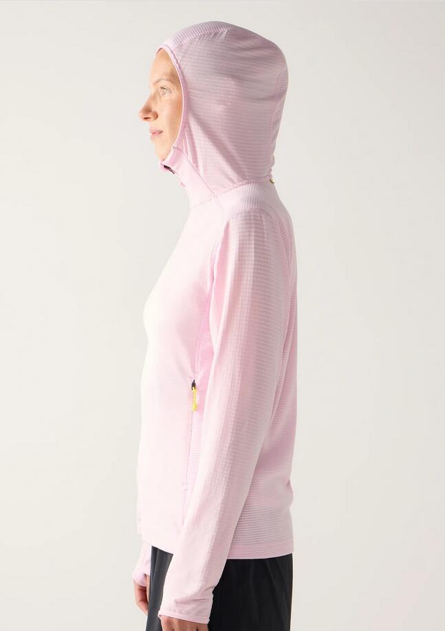 Polaire - femmes - légère à capuche - l.i.m mid multi ii - rose 3/5