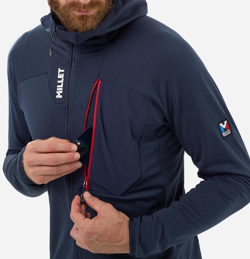 Polaire - alpinisme - hommes - respirante - lightgrid - bleu 4/4