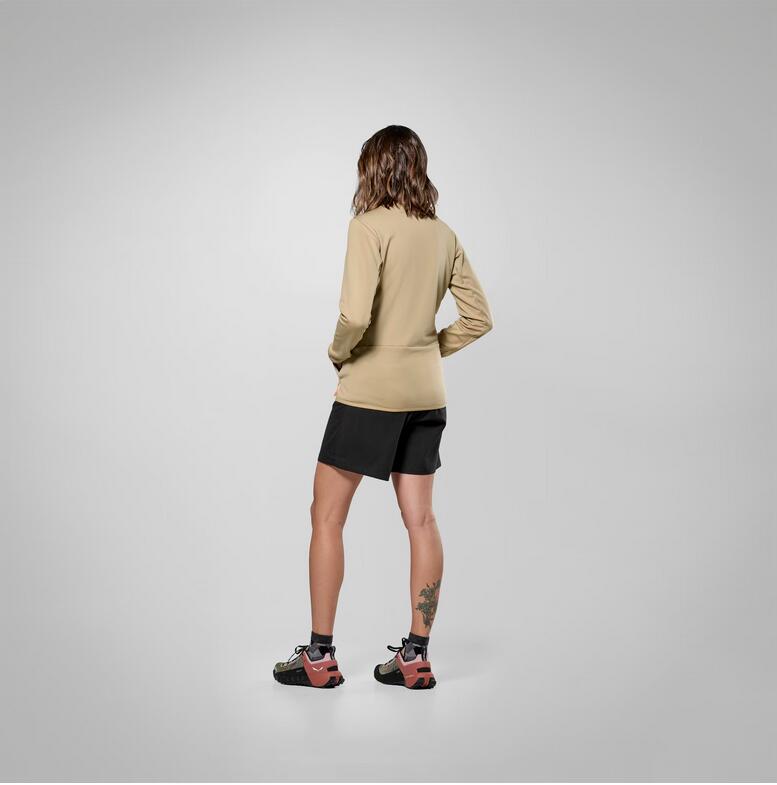 Veste polaire - Randonnée - Femmes - Polarlite Grid, coupe athlétique, beige 3/5