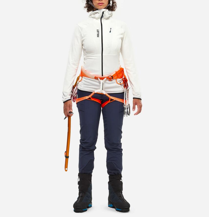 Polaire - alpinisme - femme - légère - trilogy icon - blanc 2/5