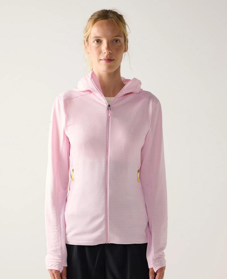 Polaire - femmes - légère à capuche - l.i.m mid multi ii - rose 2/5