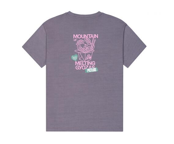 T-shirt femme - Lifestyle - Coton bio, imprimé - Castura - Violet. 5/5