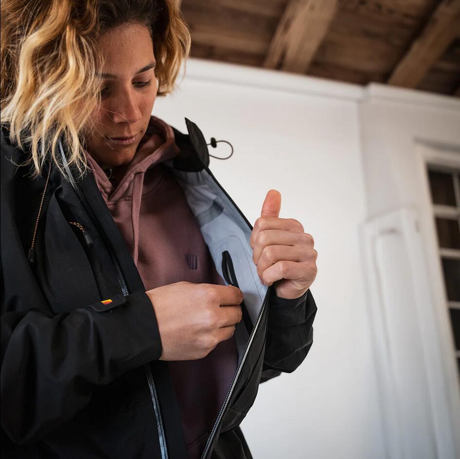 Veste - Randonnée - Sans genre - 3 couches, imperméable - Tech Light - Noir 2/5