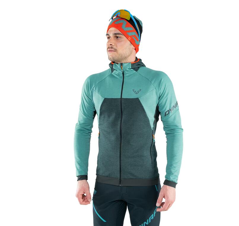 Veste polaire laine mérinos homme - Toor Wool Thermal Hoody - Bleu clair 2/4