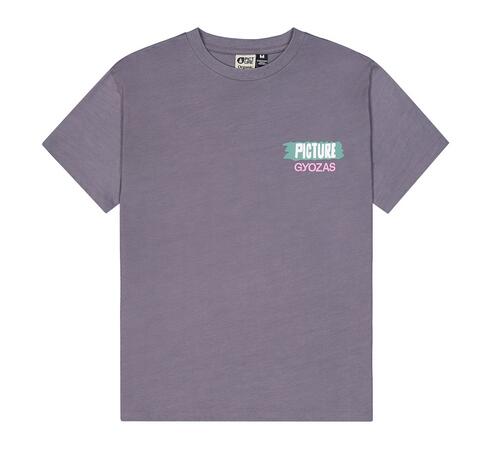 T-shirt femme - Lifestyle - Coton bio, imprimé - Castura - Violet. 4/5