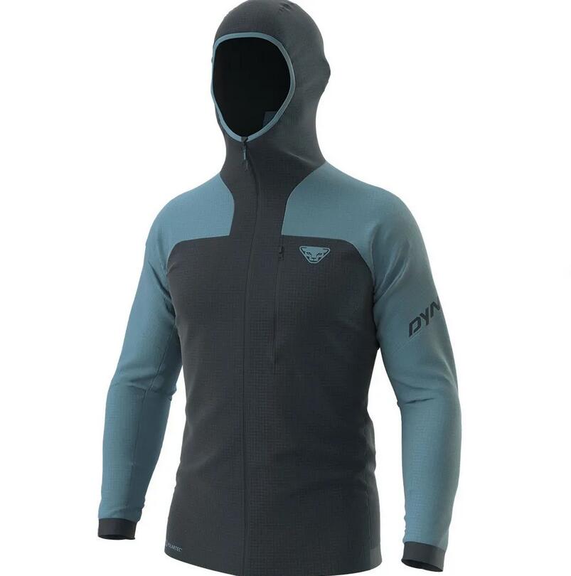 Veste polaire - ski alpinisme - hommes - polartec capuche - gris 2/3