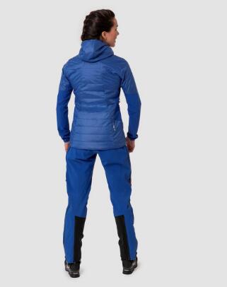 Veste - ski de montagne - femme - ortles hybrid - midnight blue 3/4
