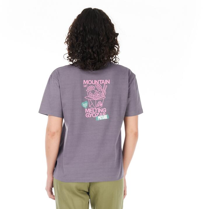 T-shirt femme - Lifestyle - Coton bio, imprimé - Castura - Violet. 2/5