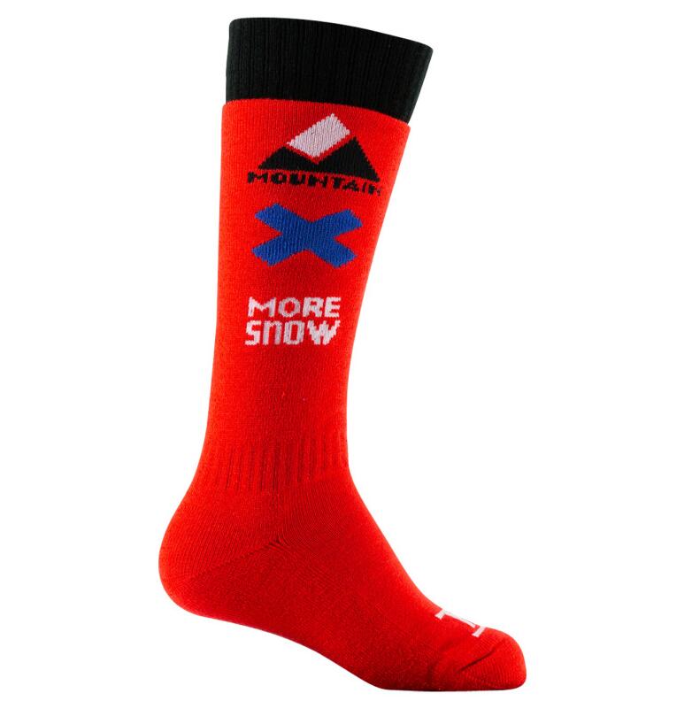 Chaussettes - ski - enfants - renforcées - diamond - rouge 3/3