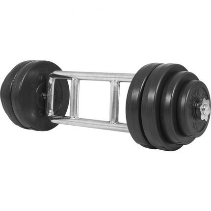 SET POUR TRICEPS AVEC DISQUES PLASTIQUE 35 KG | MUSCULATION