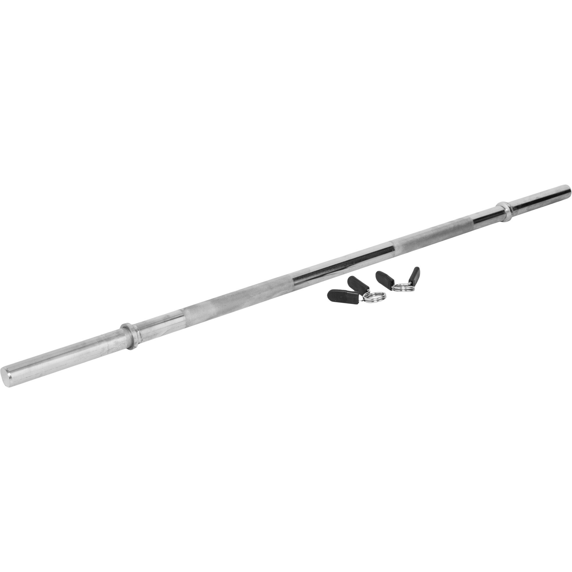 KIT DE HALTERES DE 38 KG COM BARRA LONGA + DISCOS DE PLÁSTICO | MUSCULAÇÃO 4/7