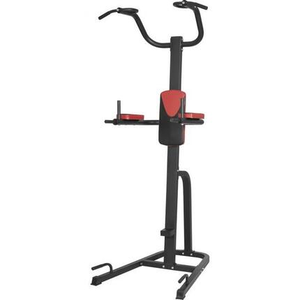 STATION DE TRACTION MULTIFONCTION NOIR ROUGE | MUSCULATION
