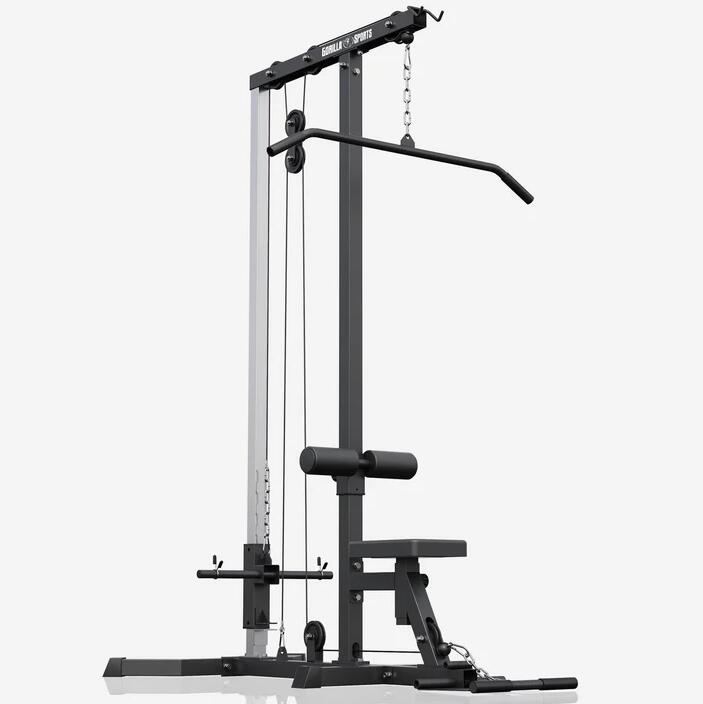 Statie lat pull-down alb/negru Gorilla Sports Ro