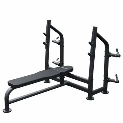 Maxxus brede halterbank pro - fitnessbank met rack - belastbaar tot 390 kg -
