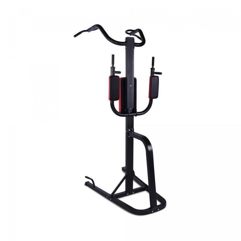 STATION DE TRACTION MULTIFONCTION NOIR ROUGE | MUSCULATION 5/7