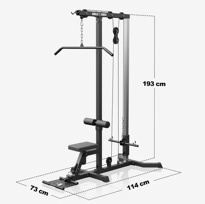 Station Tirage Musculation - LAT Pulldown Machine, Musculation Dos, Ajustable 6/7