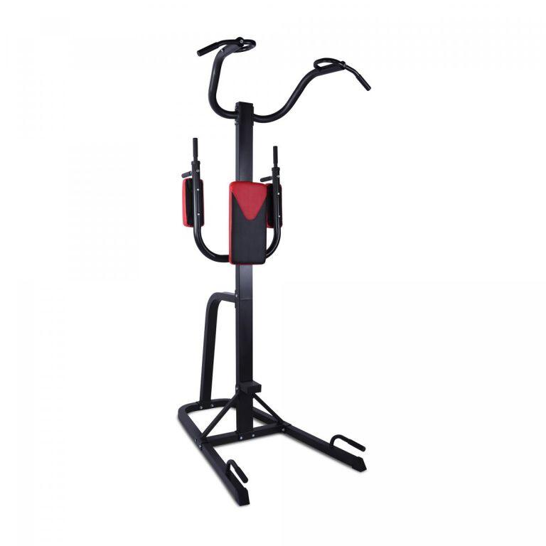 STATION DE TRACTION MULTIFONCTION NOIR ROUGE | MUSCULATION 4/7