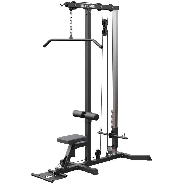 Station Tirage Musculation - LAT Pulldown Machine, Musculation Dos, Ajustable 3/7