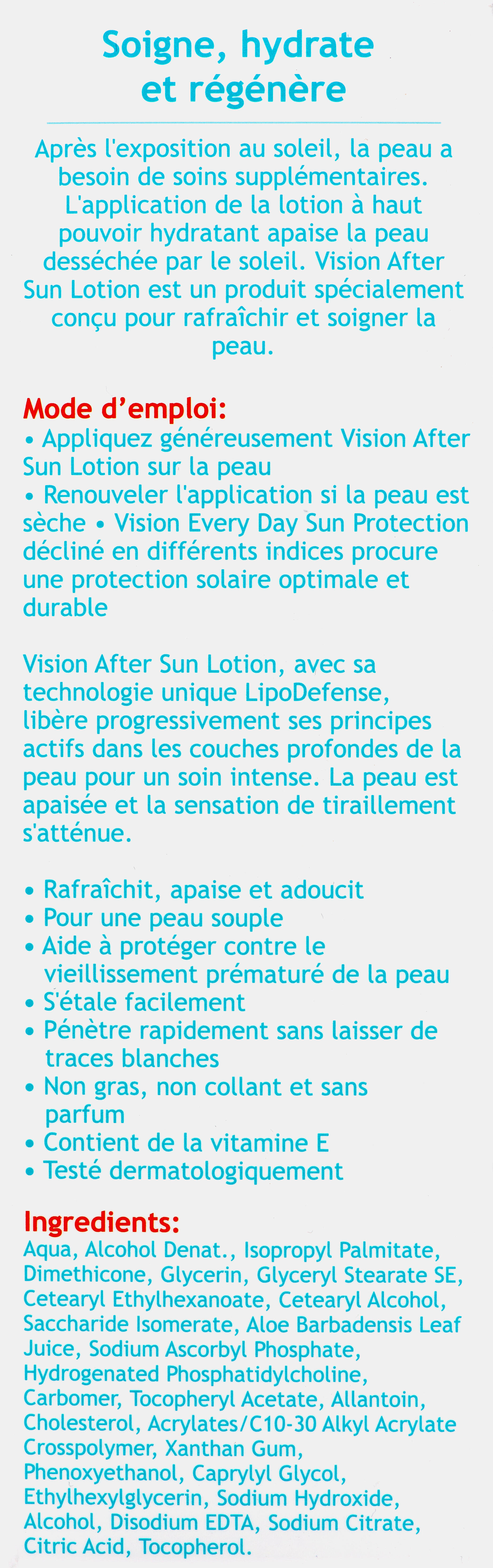 After sun lotion 180 ml 3/4