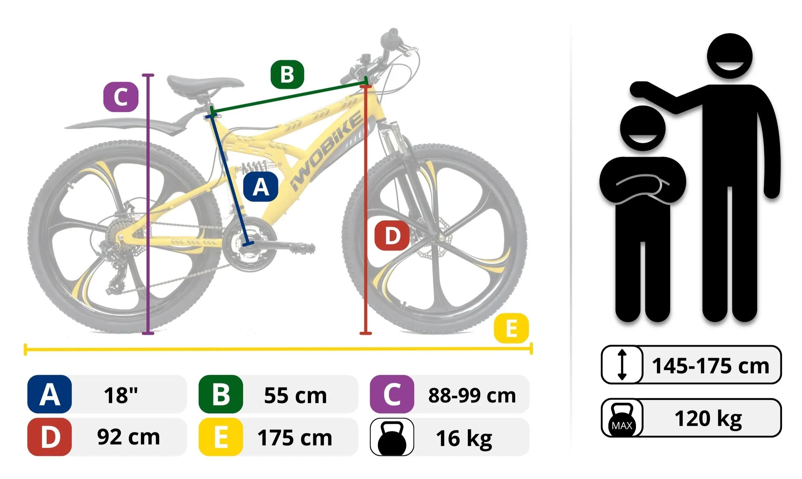 Rower Górski MTB Yellow Fang Koła 26" 5/12